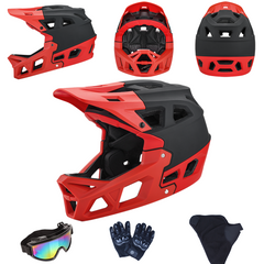 Full Face Mountain Bike Helmet for Ages 8+, Men & Women, 690g Lightweight MTB BMX DH Helmet with 31 Vents, ASTM F1952, CPSC 1203 & CE EN1078 Certified, Adjustable Fit,