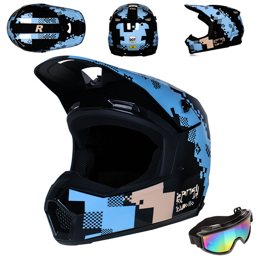 Youth & kids Full Face Motocross and ATV Dirt Bike Helmets for Off-Road, BMX & MX Riding