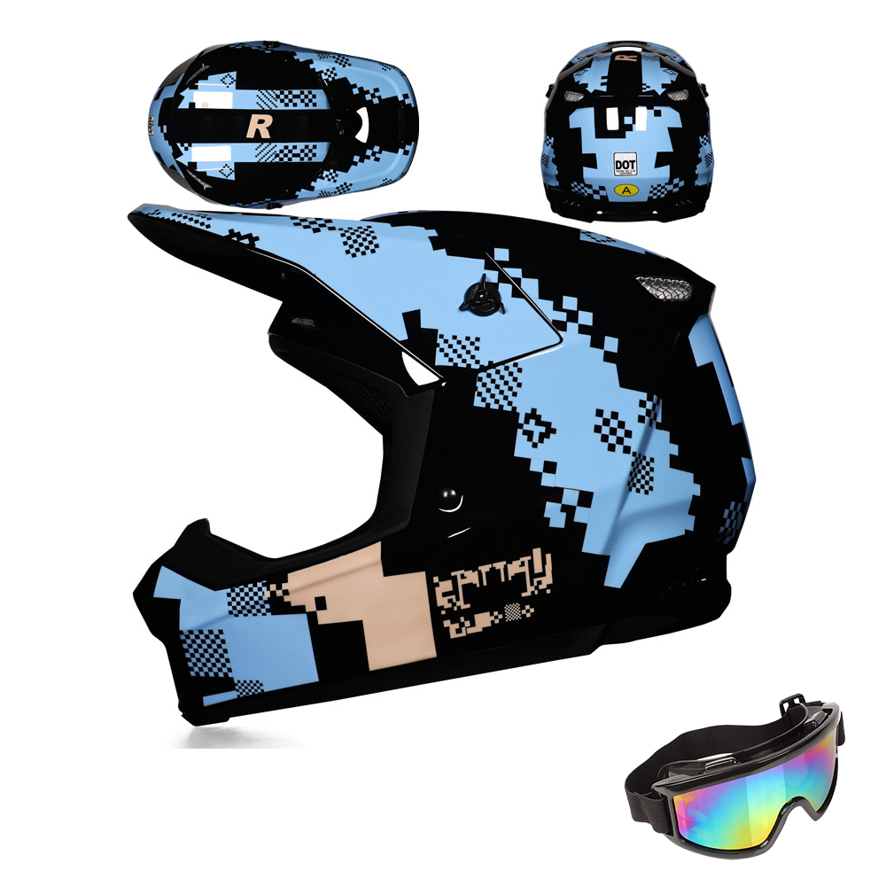 Youth & kids Full Face Motocross and ATV Dirt Bike Helmets for Off-Road, BMX & MX Riding