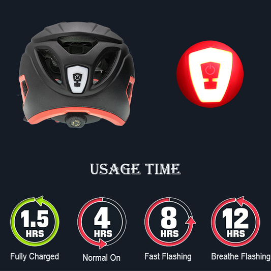 Bike Helmet with USB Rechargeable Rear Light Detachable Magnetic Goggles Removable Sun Visor Mountain & Road Bicycle Helmets for Men Women Adult Cycling Helmets